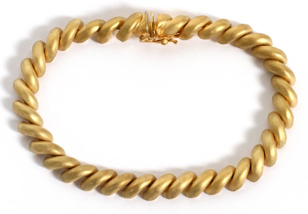 14KT YELLOW GOLD LINK BRACELET (1 of 2)