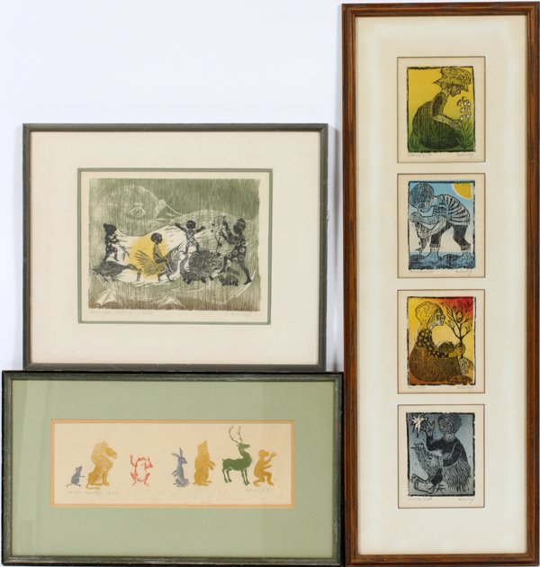 HELEN SIEGL WOODBLOCKS, THREE (1 of 3)