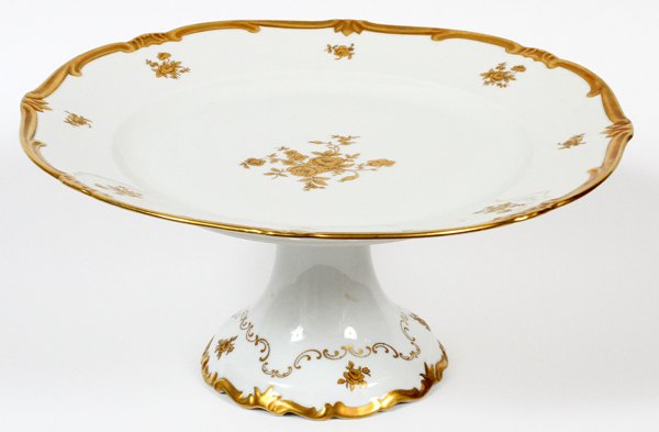 GERMAN PORCELAIN CAKE STAND (1 of 3)