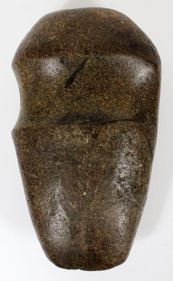 NATIVE AMERICAN STONE AX HEAD (1 of 2)