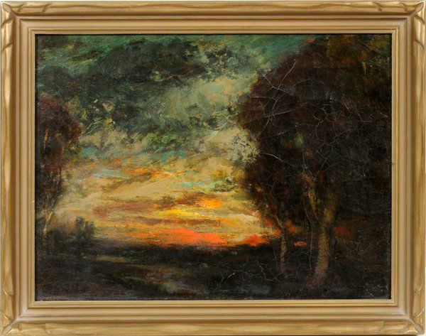 JAMES S. KING OIL ON CANVAS "CLOSE OF DAY" (1 of 5)