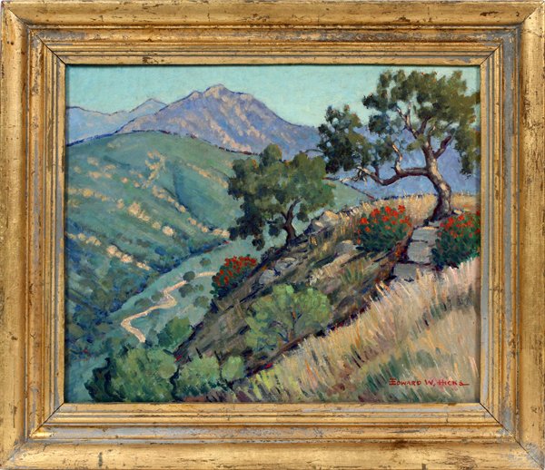 EDWARD WILLIS HICKS OIL ON MASONITE (1 of 4)