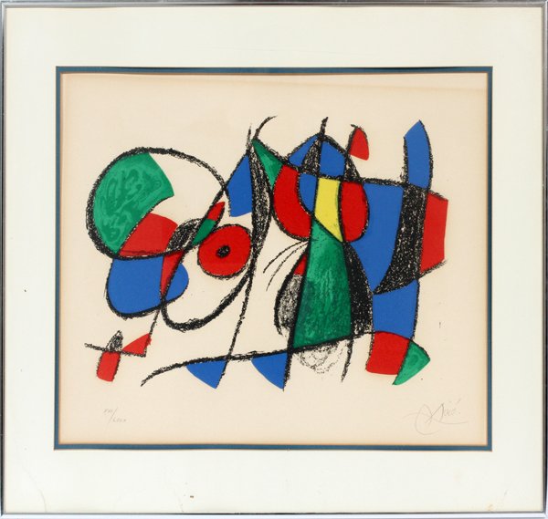 JOAN MIRO LITHOGRAPH 1975 (1 of 3)