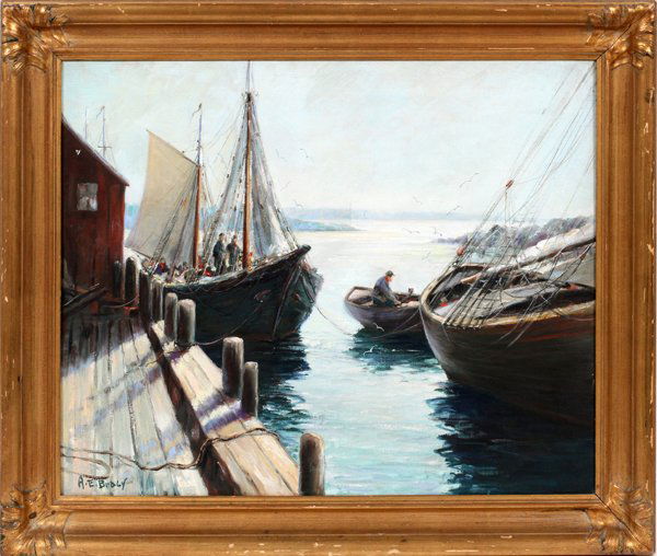 ARTHUR E. BRACY OIL ON CANVAS C. 1940 (1 of 3)