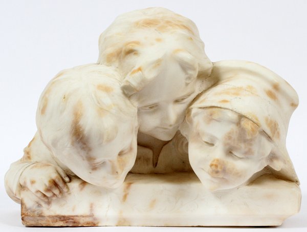 CARVED MARBLE SCULPTURE C.1900 (1 of 4)
