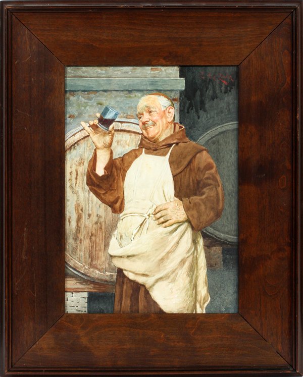 S. DA COSTA WATERCOLOR 19TH C (1 of 2)