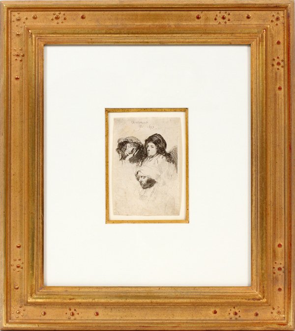 REMBRANDT VAN RIJN ETCHING (1 of 5)