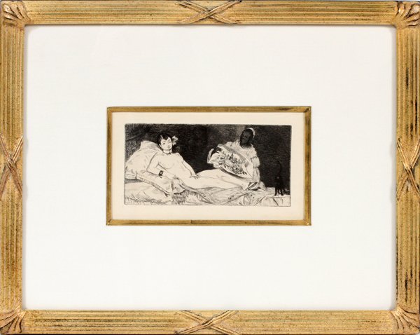 EDOUARD MANET ETCHING & AQUATINT IN BLACK INK (1 of 5)