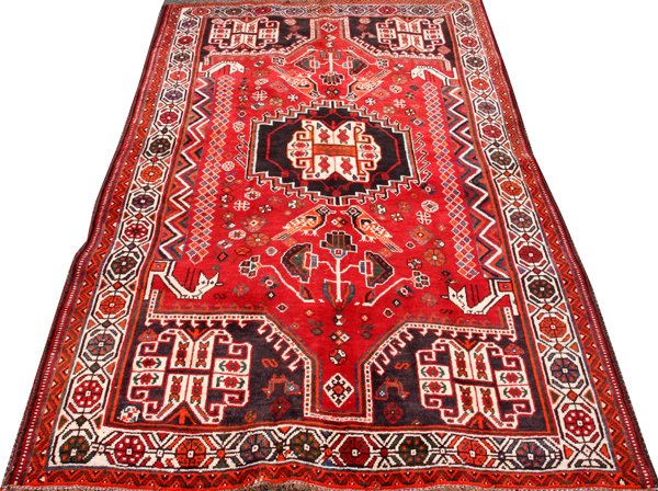 PERSIAN HAMADAN WOOL RUG C. 1940/1970 (1 of 2)