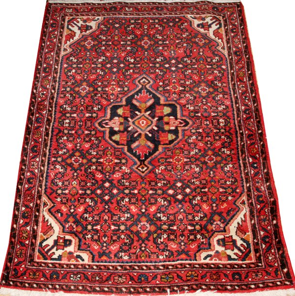 HAMADAN HAND WOVEN ORIENTAL RUG (1 of 2)