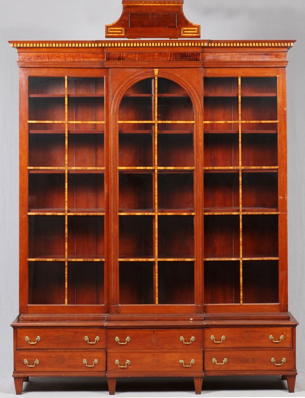 AMERICAN CHERRY & TIGER MAPLE BREAKFRONT (1 of 9)