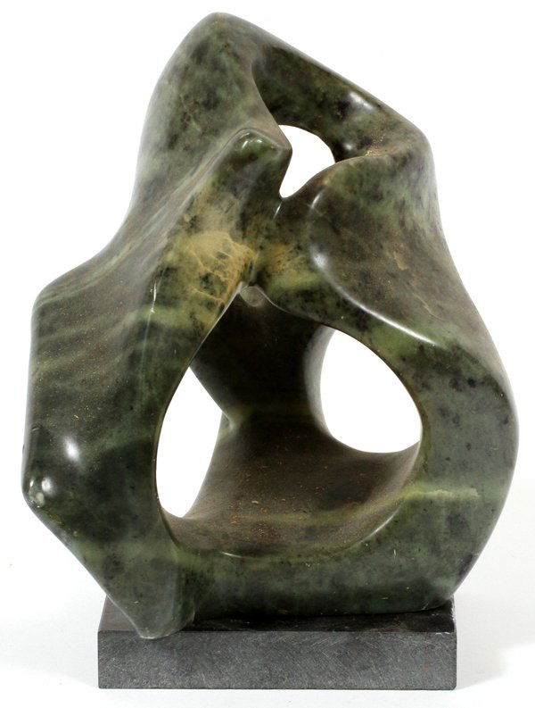 GREEN MARBLE SCULPTURE (1 of 2)