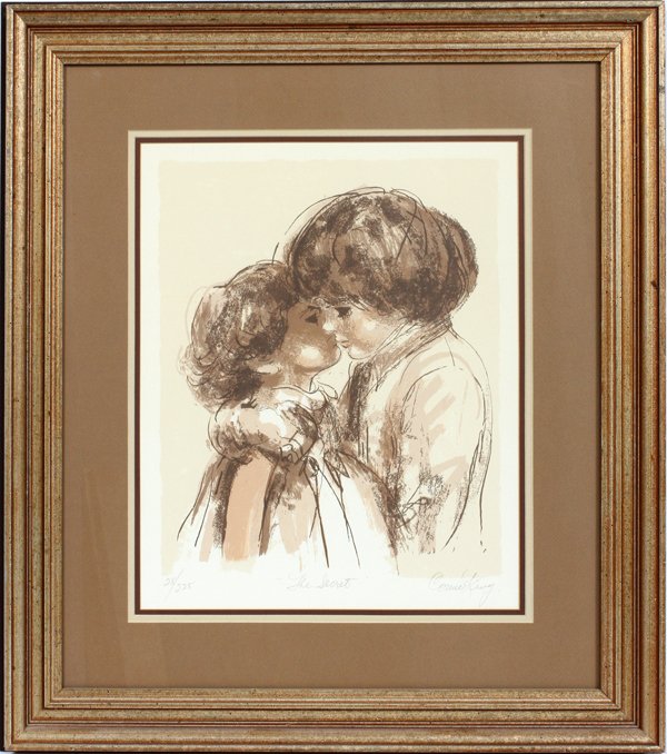 CONNIE KING SILKSCREEN "THE SECRET" (1 of 3)
