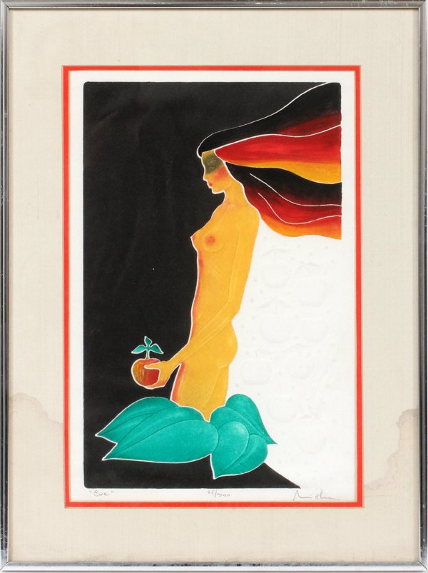 EMBOSSED COLOR LITHOGRAPH IMAGE: (1 of 3)