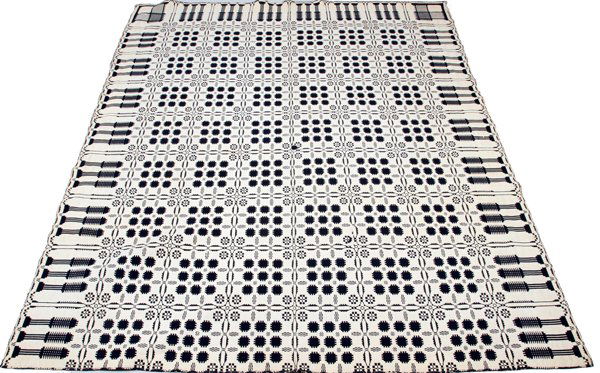 HOMESPUN JACQUARD COVERLET (1 of 3)