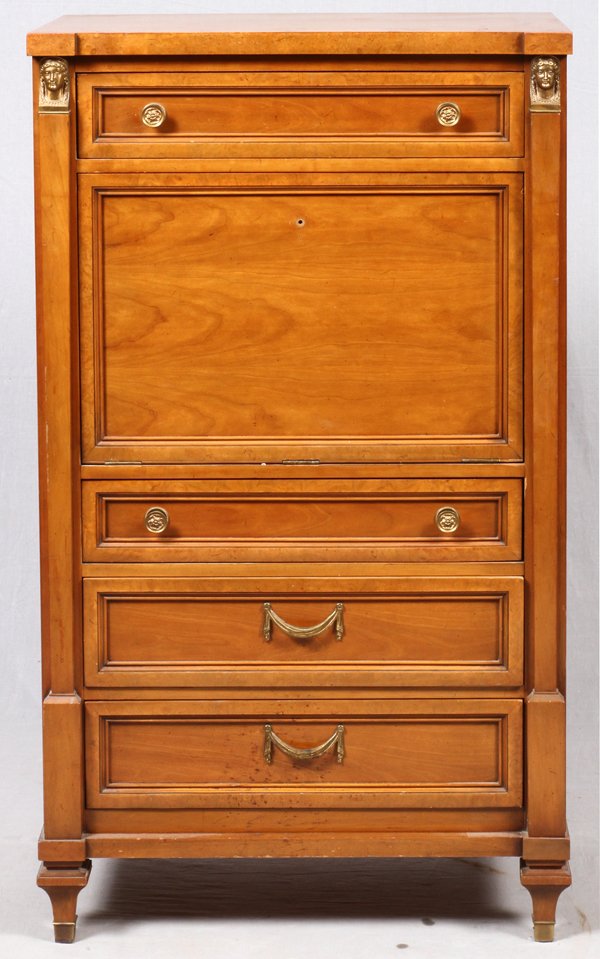 CENTURY EMPIRE MAPLE DESK AND BUREAU (1 of 4)
