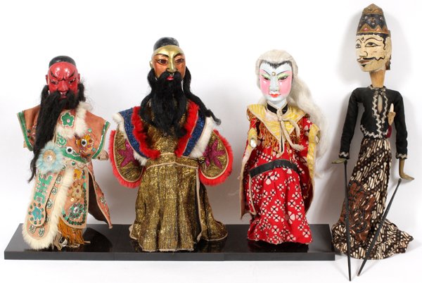 INDONESIAN PAPIER MACHE PUPPETS, FOUR (1 of 6)