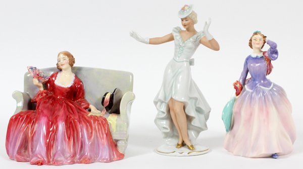 ROYAL DOULTON AND GERMAN PORCELAIN FIGURES (1 of 2)