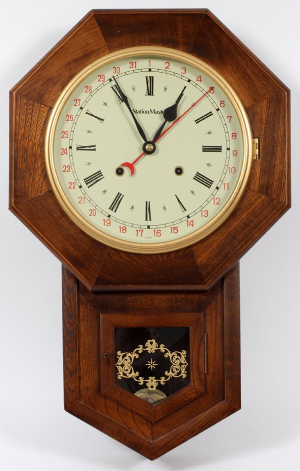 STATIONMASTER CALENDAR WALL CLOCK (1 of 2)