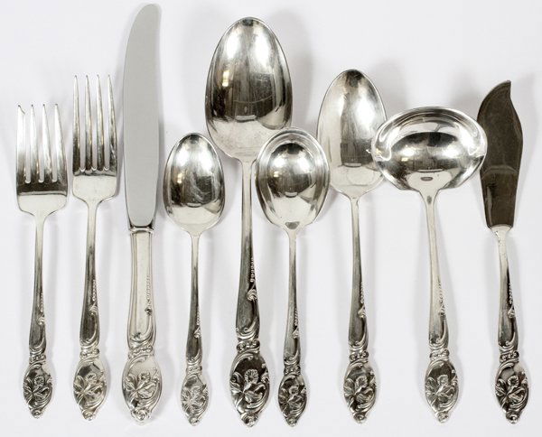 WESTMORLAND 'ENCHANTING ORCHID' STERLING FLATWARE (1 of 3)