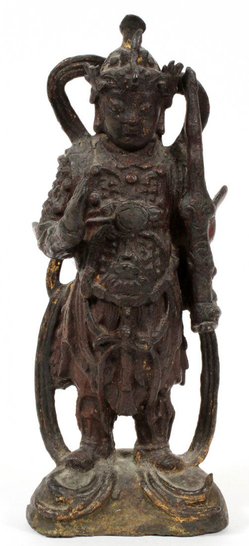 CHINESE CAST IRON FIGURE (1 of 3)