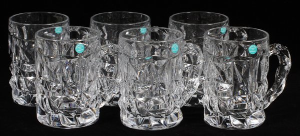 tiffany crystal beer mug