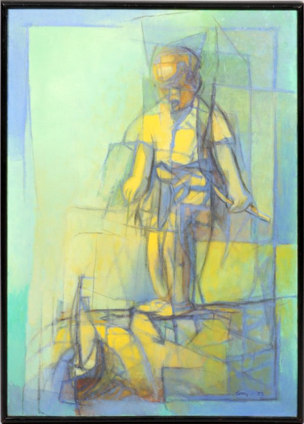 CLEVE GRAY OIL ON CANVAS 1955 (1 of 3)