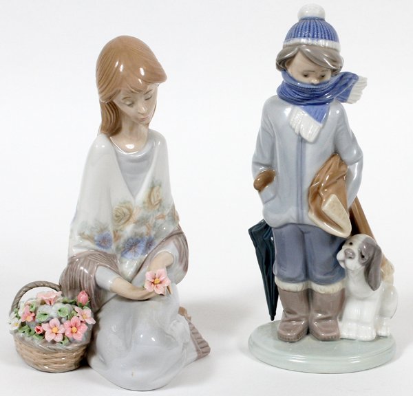 LLADRO PORCELAIN FIGURES, TWO (1 of 2)
