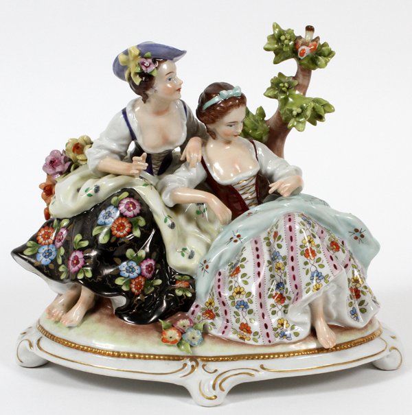 UNTERWEISSBACH GERMAN PORCELAIN FIGURE GROUPING (1 of 2)
