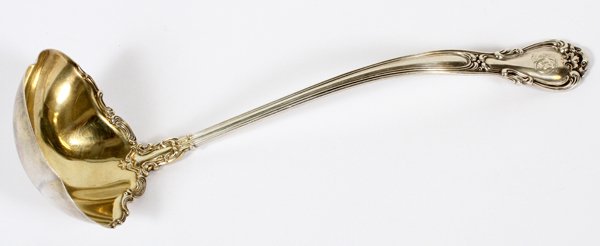 GORHAM 'CHANTILLY' STERLING SOUP LADLE C. 1900 (1 of 2)