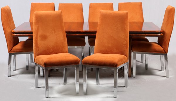 P. GLUCK ROSEWOOD DINING SUITE 1982 TEN PIECES (1 of 7)