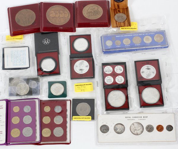 CANADIAN 'PROOF LIKE' COIN SETS AND MEDALS ETC (1 of 2)