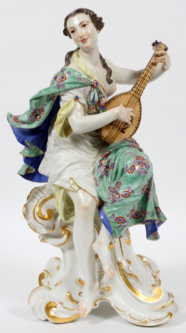 MEISSEN PORCELAIN FIGURE OF A MUSE C. 1930 (1 of 4)