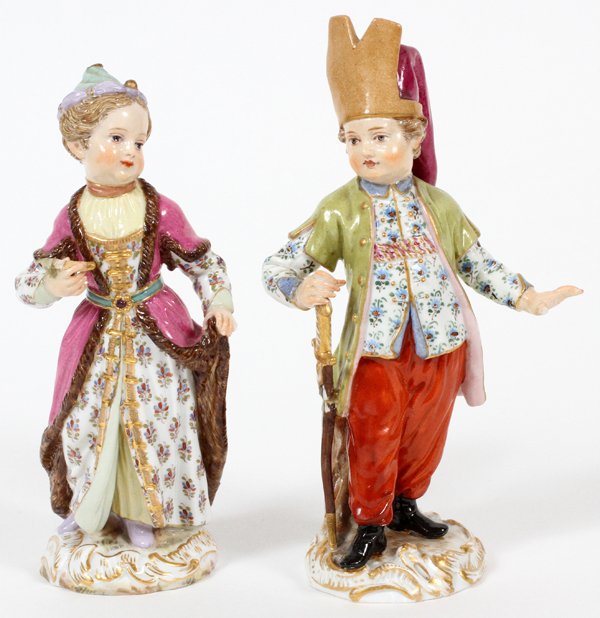 MEISSEN PORCELAIN FIGURES LATE 19TH C. TWO (1 of 4)