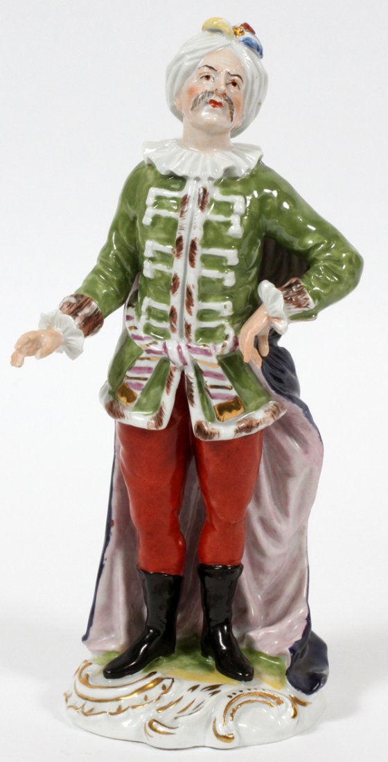 CARL THIEME/VEB PORCELAIN OTTOMAN FIGURE DRESDEN (1 of 2)