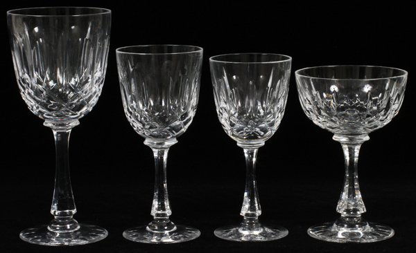 JOSAIR 'MONTE CLAIR' CRYSTAL STEMWARE 34 PIECES (1 of 5)