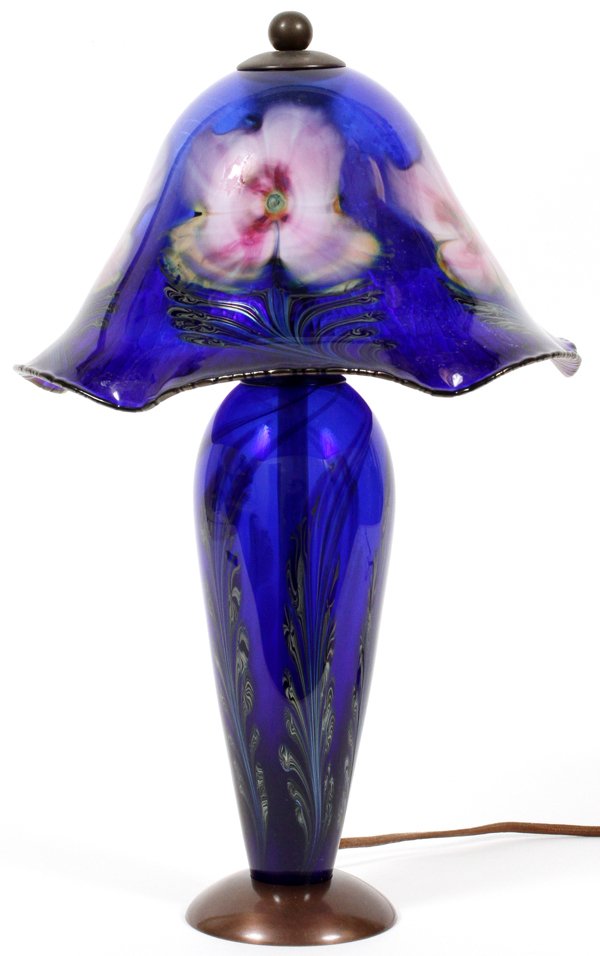 DANIEL LOTTON STUDIO GLASS LAMP 1989 (1 of 3)