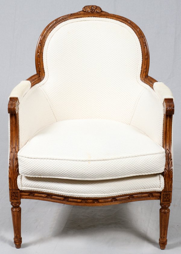 LOUIS XVI STYLE ARMCHAIR C. 1920 (1 of 2)