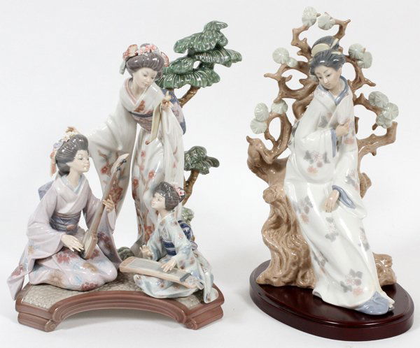 LLADRO PORCELAIN FIGURAL GROUPS, 2 PIECES (1 of 2)