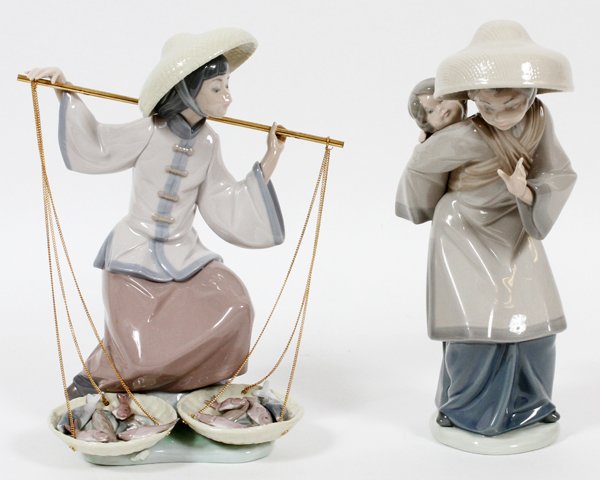 LLADRO PORCELAIN FIGURES, TWO (1 of 2)