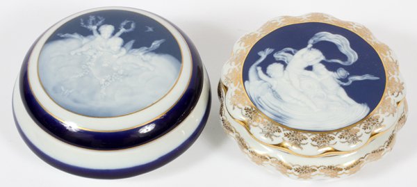 LIMOGES PATE-SUR-PATE PORCELAIN BOXES TWO (1 of 2)