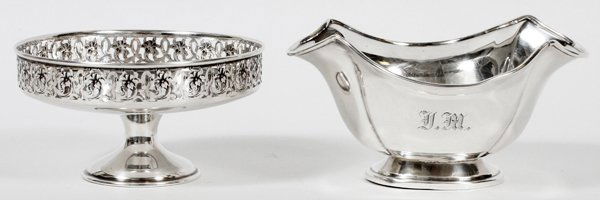 WEBSTER CO. STERLING COMPOTE & SAUCE BOWL C. 1920 (1 of 2)