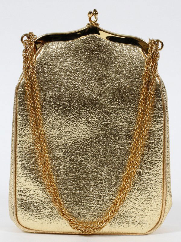 MARILYN LEVINE PURSE W/ PINK SILK LINING (1 of 1)