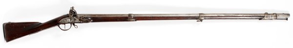 U.S. SPRINGFIELD M 1795 TYPE I MUSKET 1799-1806: U.S. SPRINGFIELD M 1795 TYPE I MUSKET, 1799-1806, L 44 3/4":Having full stock, metal ramrod, with "M" stamped on stock by trigger guard. Stock cracked at muzzle. Stamped "U.S." on top of barrel at pan