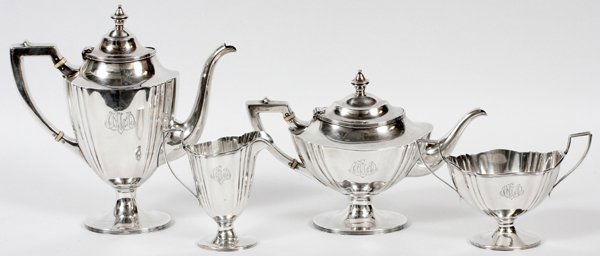 LEBKUECHER & CO. HEPPLEWHITE STYLE STERLING SET (1 of 2)