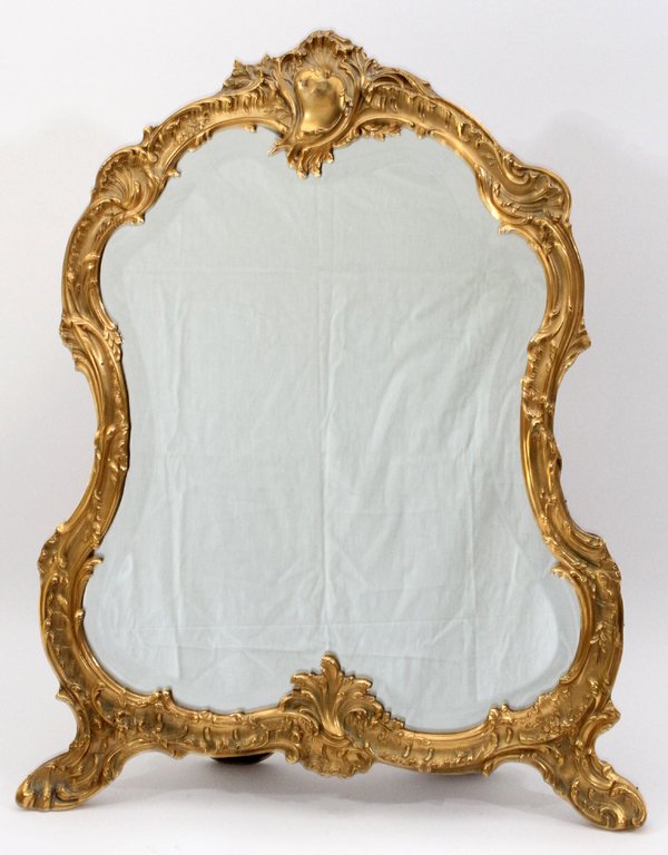 FRENCH D'ORE BRONZE MIRROR C. 1920 (1 of 2)