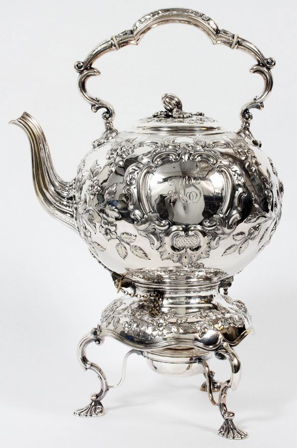 SILVERPLATE HOT WATER KETTLE & WARMER 2 PIECES (1 of 3)