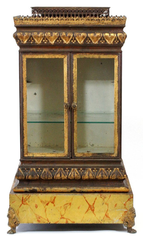 EUROPEAN TOLE CURIO CABINET (1 of 4)