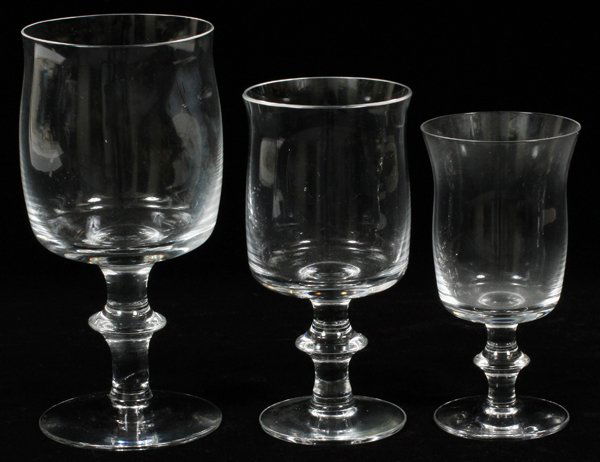 'NANCY' PATTERN CRYSTAL STEMWARE 15 PIECES (1 of 1)