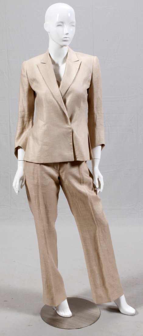 CAROLINA HERRERA NEW YORK LINEN PANT SUIT (1 of 2)